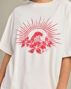 Tops*Roxy Chaser T-Shirt Egret