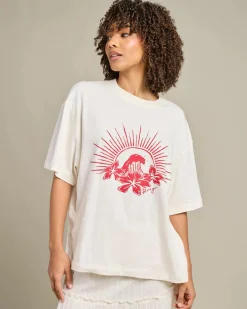 Tops*Roxy Chaser T-Shirt Egret