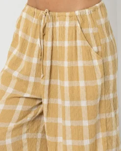 Bottoms*Billabong Checked Out Beach Pants Hemp 2
