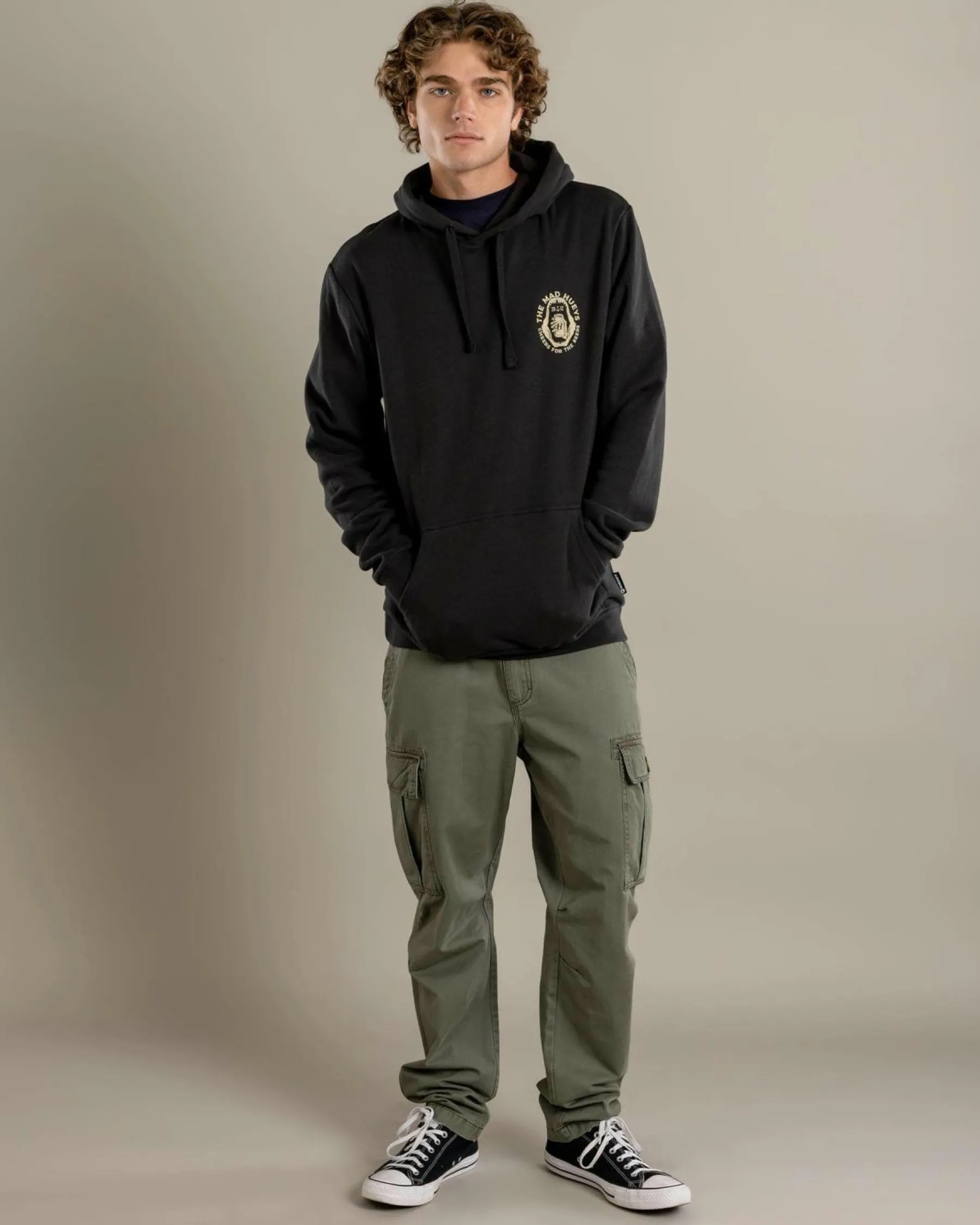 Hoodies & Sweatshirts*The Mad Hueys Cheers And Beers Hoodie Vintage Black