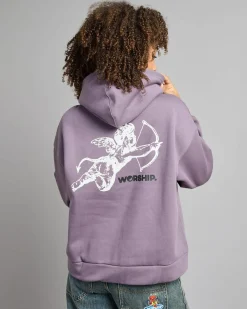 Jumpers & Hoodies*Worship Supplies Cherub Box Fit Hoodie Purple Reign