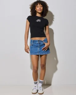 Discount Cherub Cap Sleeve T-Shirt Women Tops