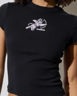 Discount Cherub Cap Sleeve T-Shirt Women Tops