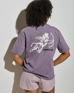 Tops*Worship Supplies Cherub Regular Fit T-Shirt Purple Reign