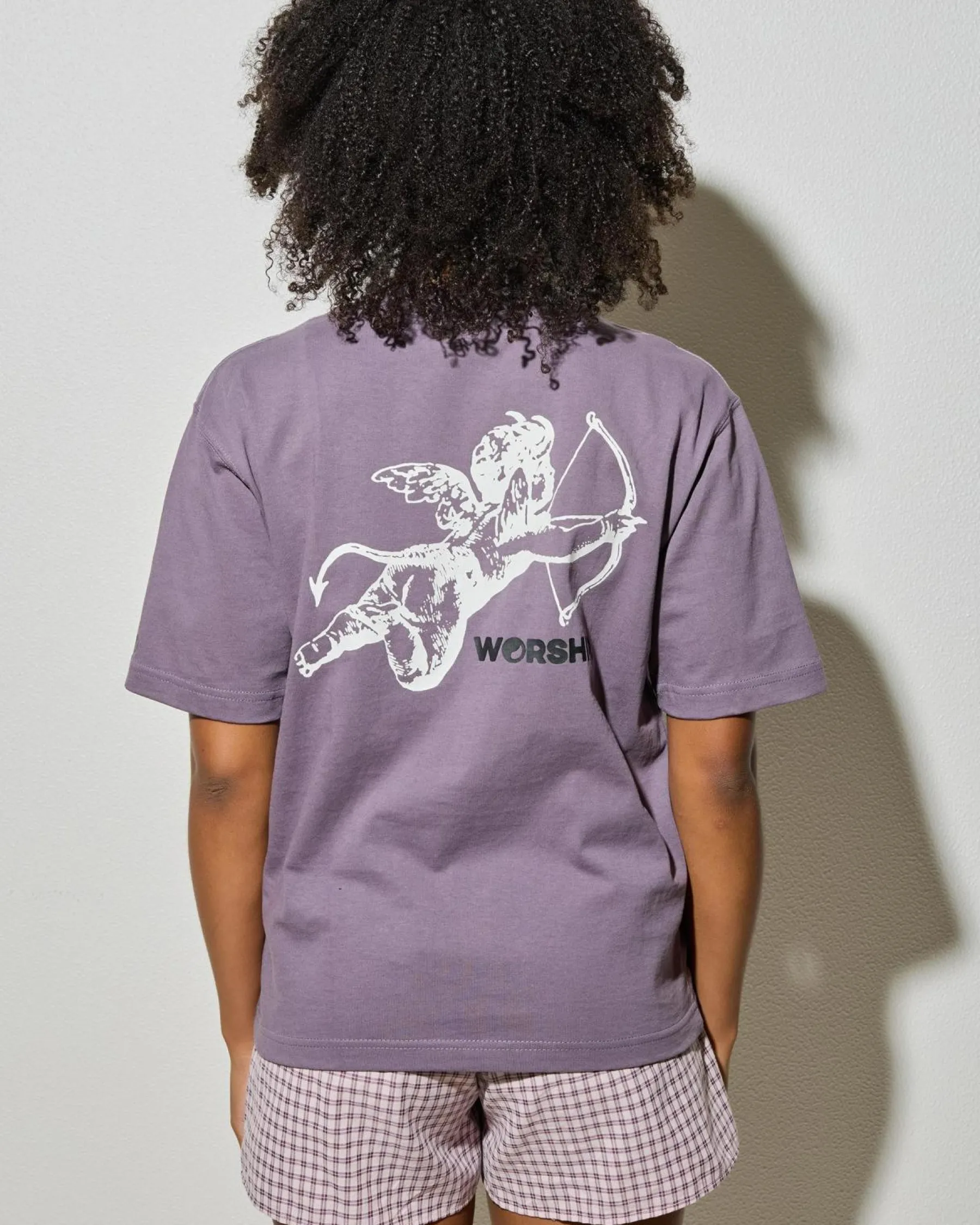 Tops*Worship Supplies Cherub Regular Fit T-Shirt Purple Reign