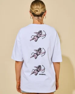 Tops*Worship Supplies Cherub Relaxed Fit T-Shirt White