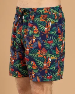 Shorts & Bottoms*Bush Chook Chooked Out Beach Shorts Navy