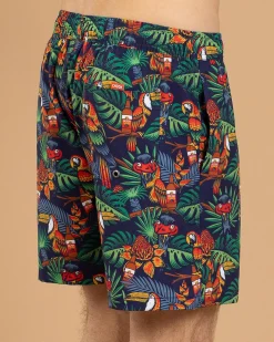 Shorts & Bottoms*Bush Chook Chooked Out Beach Shorts Navy