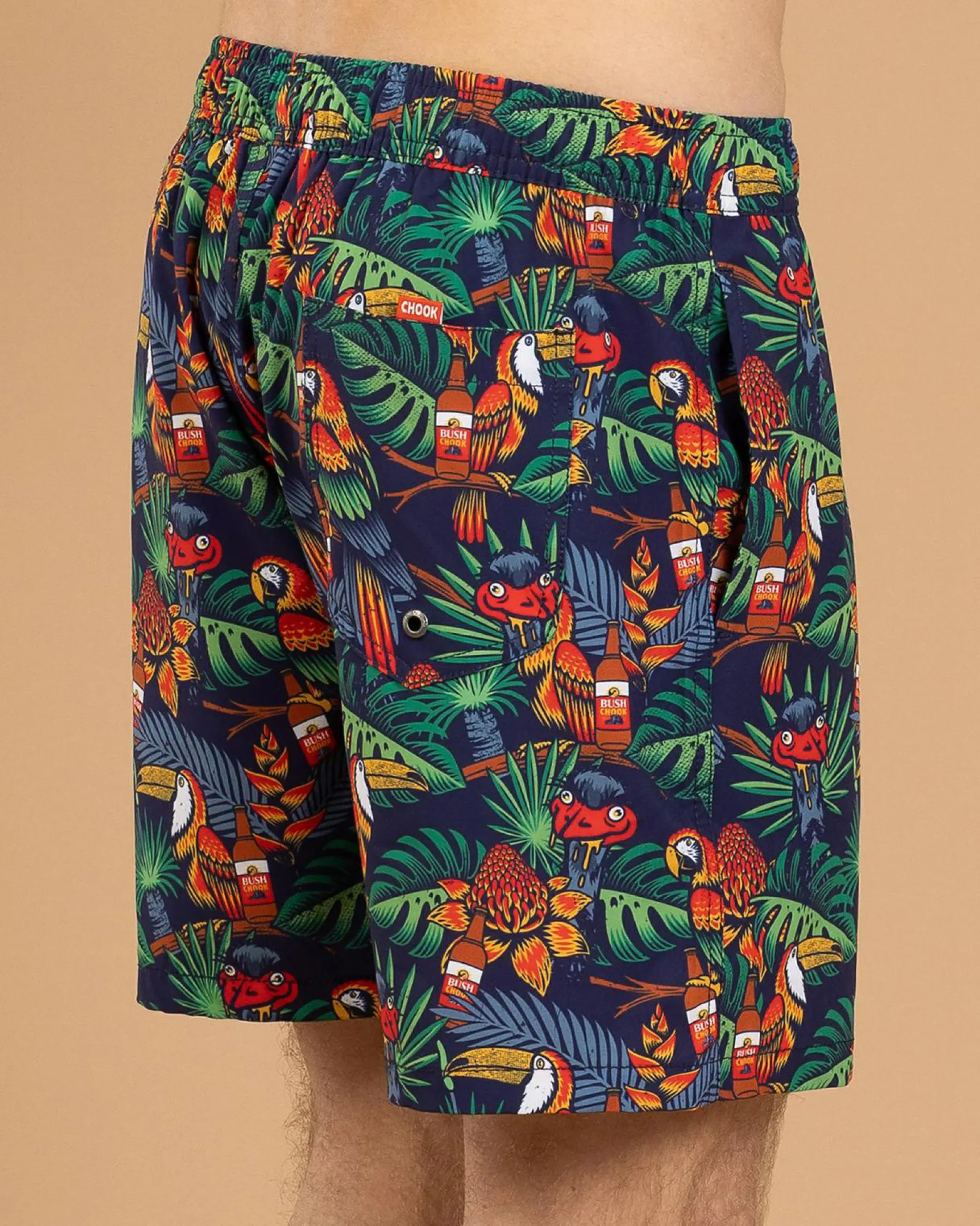 Shorts & Bottoms*Bush Chook Chooked Out Beach Shorts Navy