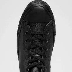 Sneakers*Converse Chuck Taylor All Star Leather Hi-Top Shoes Black Monochrome