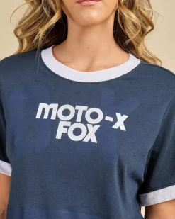 Tops*Fox Circa 74 Ringer T-Shirt Midnight