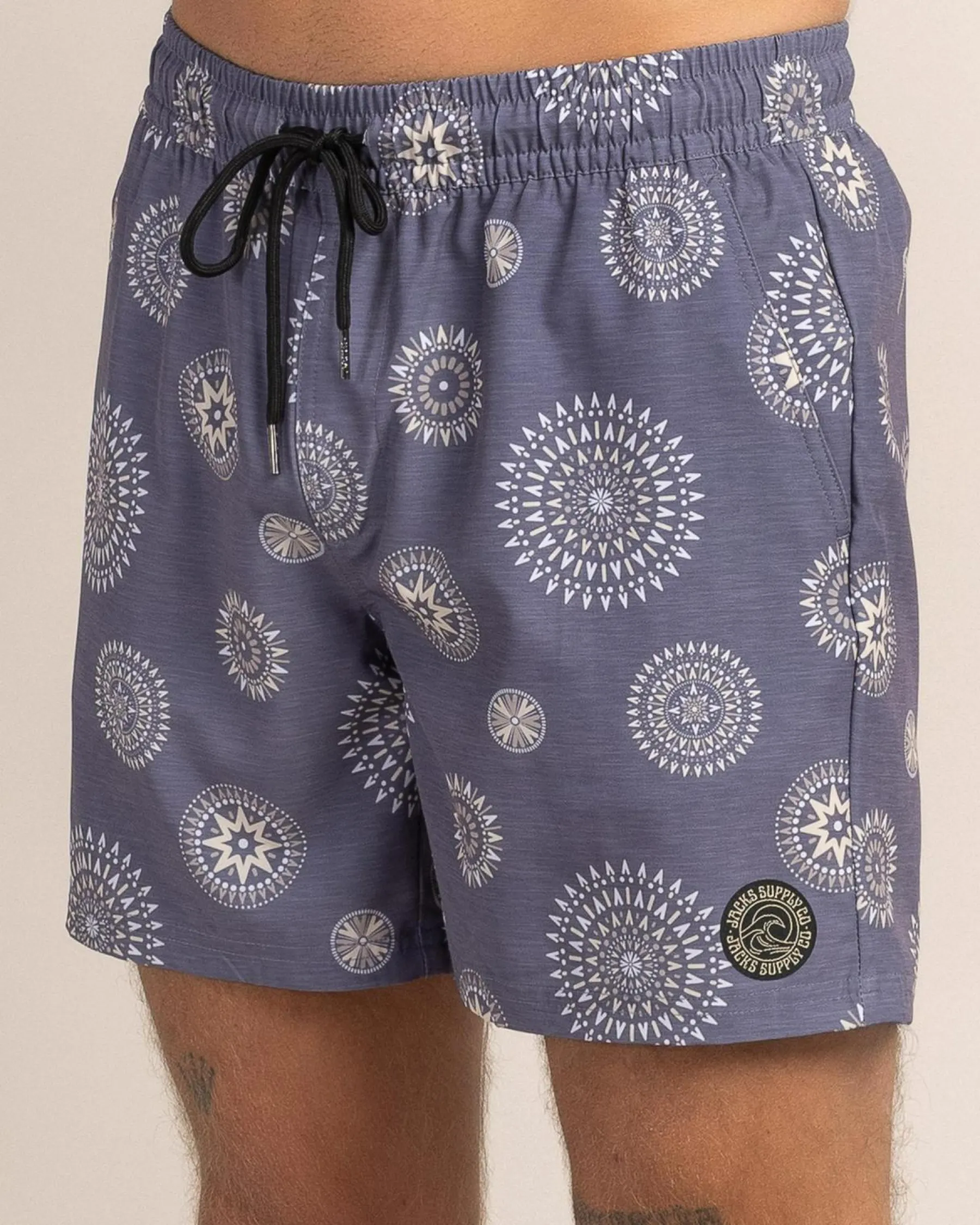 Board Shorts|Shorts & Bottoms*Jacks Circuit Elastic Waist Board Shorts Slate