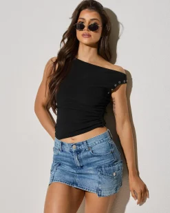 Sale Claire Cargo Denim Skirt Women Denim|Bottoms