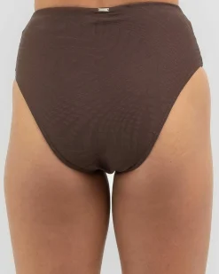 Bikinis*Topanga Claire High Waist Bikini Bottom Dark Choc