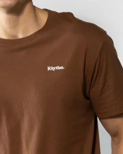 Tops & T-Shirts*Rhythm Classic Brand T-Shirt Chocolate