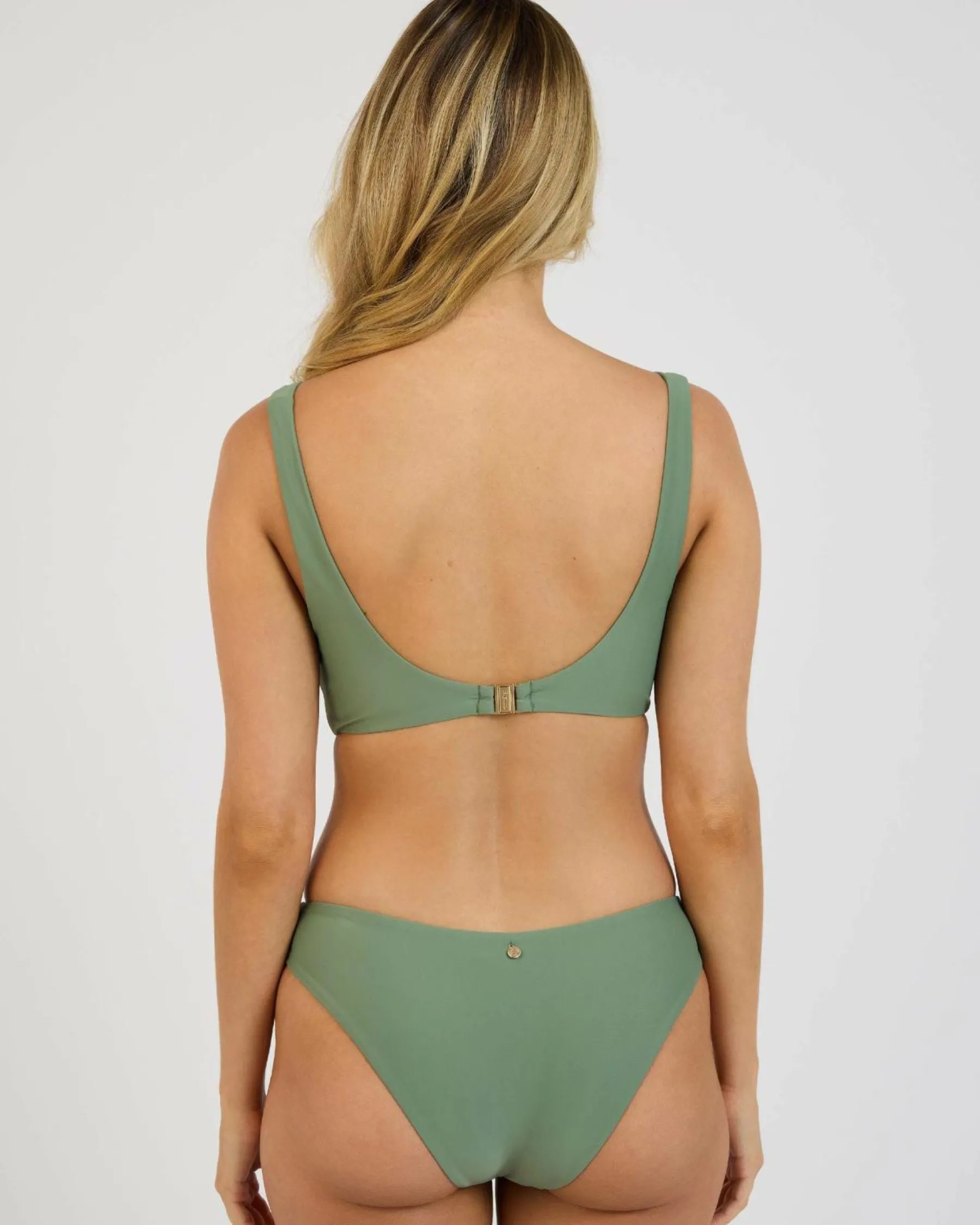 Bikinis*Rhythm Classic Crop Bikini Top Olive