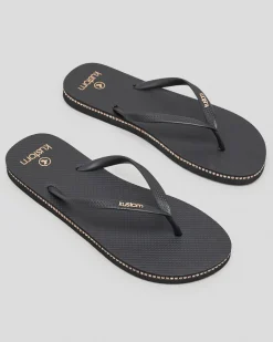 Flip Flops*Kustom Classic Diamante Thongs Rose Gold
