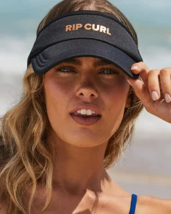 Headwear*Rip Curl Classic Foil Visor Black/rose Gold
