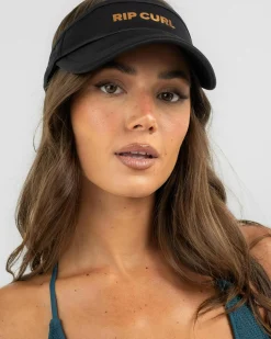 Headwear*Rip Curl Classic Foil Visor Black/rose Gold