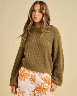 Knitwear|Jumpers & Hoodies*Rhythm Classic Knit Jumper Olive