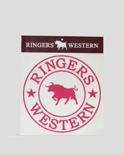 Gifts & Novelty|Gifts & Novelty*Ringers Western Classic Large Sticker Pink