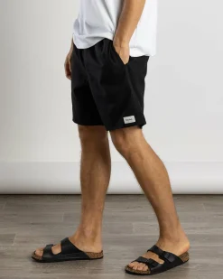 Shorts & Bottoms|Linen Blend*Rhythm Classic Linen Jam Shorts Vintage Black