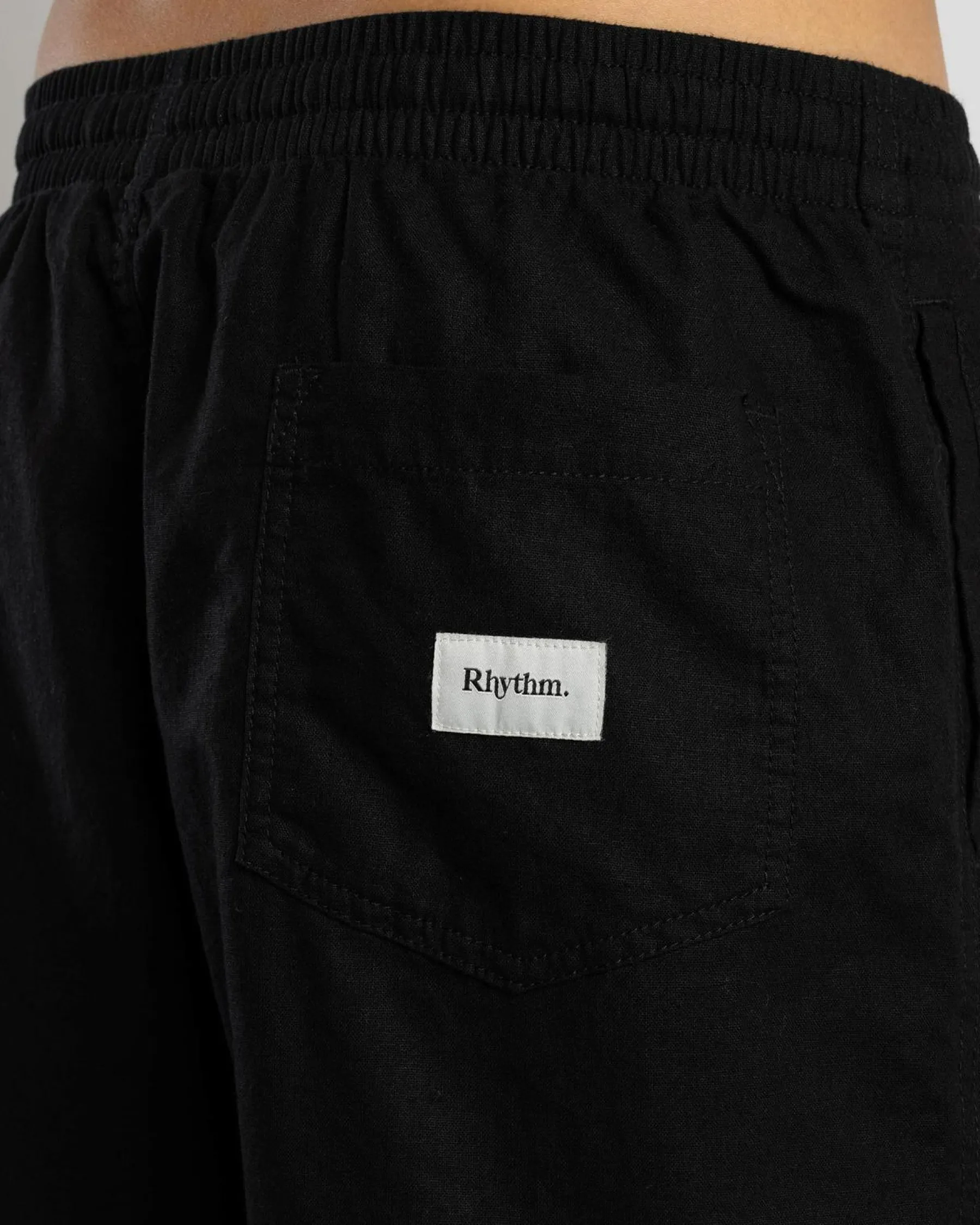 Shorts & Bottoms|Linen Blend*Rhythm Classic Linen Jam Shorts Vintage Black