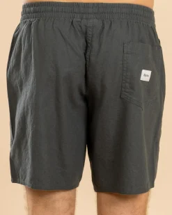 Shorts & Bottoms|Linen Blend*Rhythm Classic Linen Jam Shorts Silver Pine