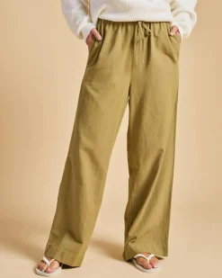 Classic Pants Women Linen Blend|Bottoms