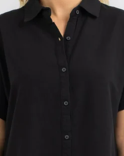 Clearance Classic Shirt Dress Women Linen Blend|Dresses