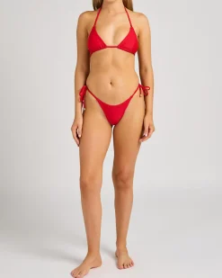 Bikinis*Rhythm Classic Sliding Triangle Bikini Top Cherry