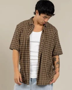 Best Classic Surf Check Short Sleeve Shirt Tops & T-Shirts