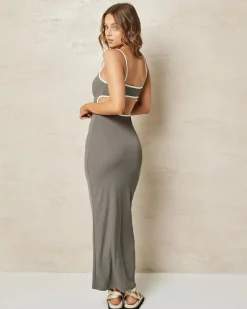 Dresses*Ava And Ever Claudette Maxi Dress Charcoal