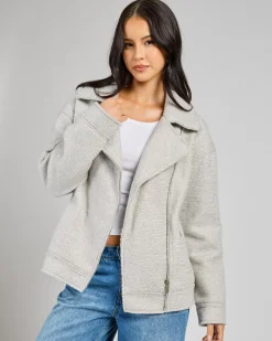 Jackets & Coats*Ava And Ever Cleo Boucle Jacket Light Grey