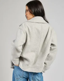 Jackets & Coats*Ava And Ever Cleo Boucle Jacket Light Grey