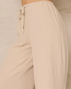 Sets|Linen Blend*Mooloola Cleo Dallis Pants Taupe