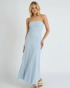 Hot Cleo Maxi Dress Women Linen Blend|Dresses