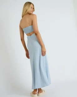 Hot Cleo Maxi Dress Women Linen Blend|Dresses