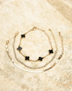 Jewelry|Jewelry*Karyn In LA Clover Bracelet Pack Gold