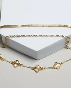 Jewelry|Jewelry*Karyn In LA Clover Bracelet Pack Gold/gold
