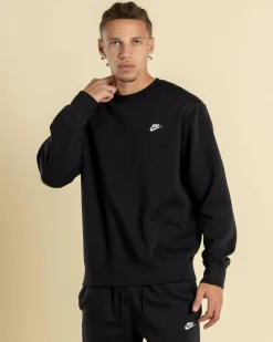 Hoodies & Sweatshirts*Nike Club Fleece Sweatshirt Black/white