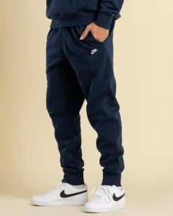 Activewear|Shorts & Bottoms*Nike Club Fleece Track Pants Obsidian/obsidian/white