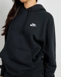 Sets|Jumpers & Hoodies*Nike Club Hoodie Black/black/white