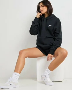 Sets|Jumpers & Hoodies*Nike Club Hoodie Black/black/white