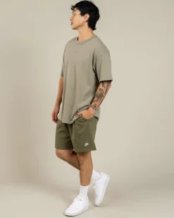 Activewear|Shorts & Bottoms*Nike Club Knit Shorts Medium Olive/white
