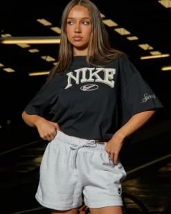 Sets|Activewear*Nike Club Shorts Birch Heather/black