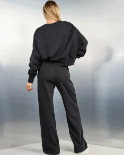 Clearance Club Wide Leg Track Pants Women Sets|Activewear