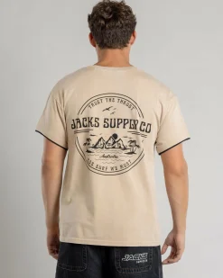Tops & T-Shirts*Skylark Coastal Bliss T-Shirt Sand Acid