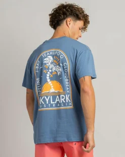 Tops & T-Shirts*Skylark Coastal Rush T-Shirt Slate Blue