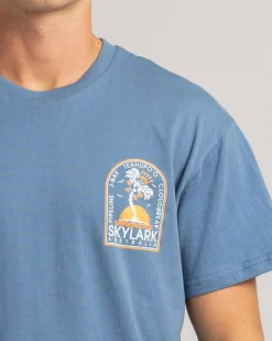 Tops & T-Shirts*Skylark Coastal Rush T-Shirt Slate Blue